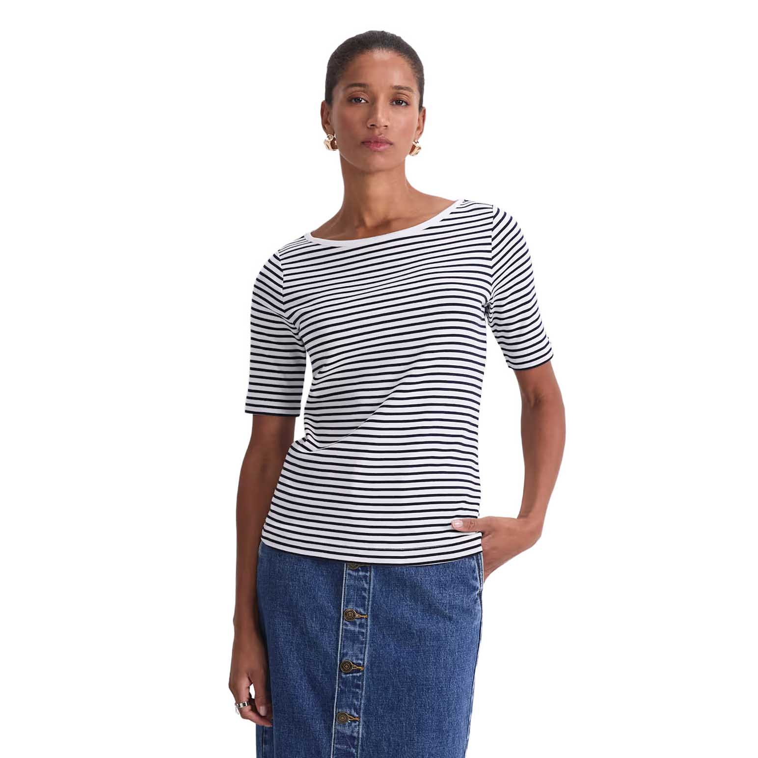 Sportscraft Heidi Boat Neck Half Slv Tee